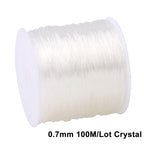 0.5-1.5mm Elastic Cord String Transparent Elastic Thread For Jewelry