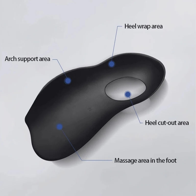 1Pair Flat foot O-shaped leg insoles (for shoes) Corrective arch