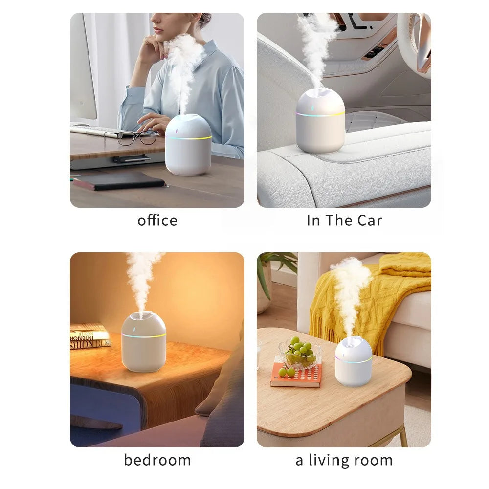 270ML Air Humidifier Cool Mist Aroma Diffuser LED Night Light
