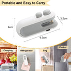 Mini Bag Sealer 2 in 1 Heat Sealer with Cutter Snack Bag Sealer
