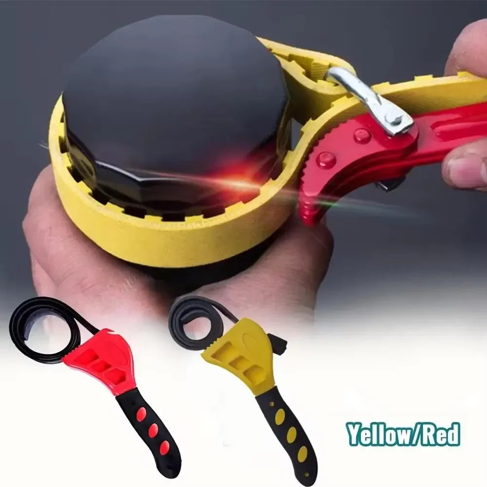Belt Oil Filter Puller Removal Tool Adjustable Locking Strap Spanner