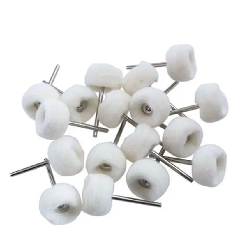 10Pcs Mini grinding sanding head abrasive disc felt 3mm Shank buffing