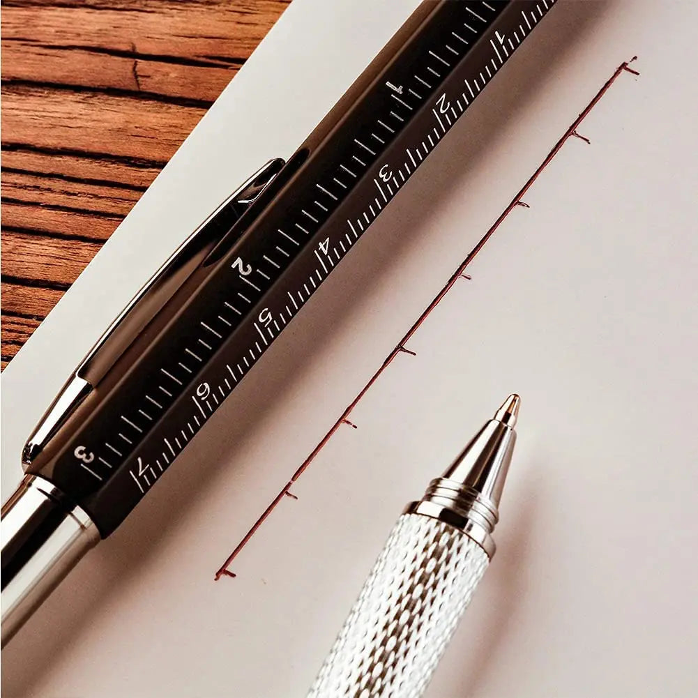 7 in1 Multifunction Ballpoint Pen With Modern Handheld Tool Measure