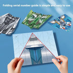 36Pcs DIY Children's Origami Airplane Parent-Child Full-Color Handmade