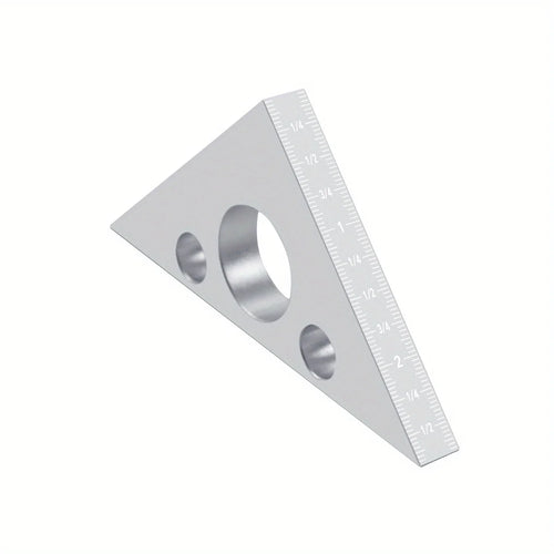 Right Angle Ruler,Aluminum Triangle Ruler w/ Both Imperial and Metric