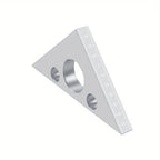 Right Angle Ruler,Aluminum Triangle Ruler w/ Both Imperial and Metric