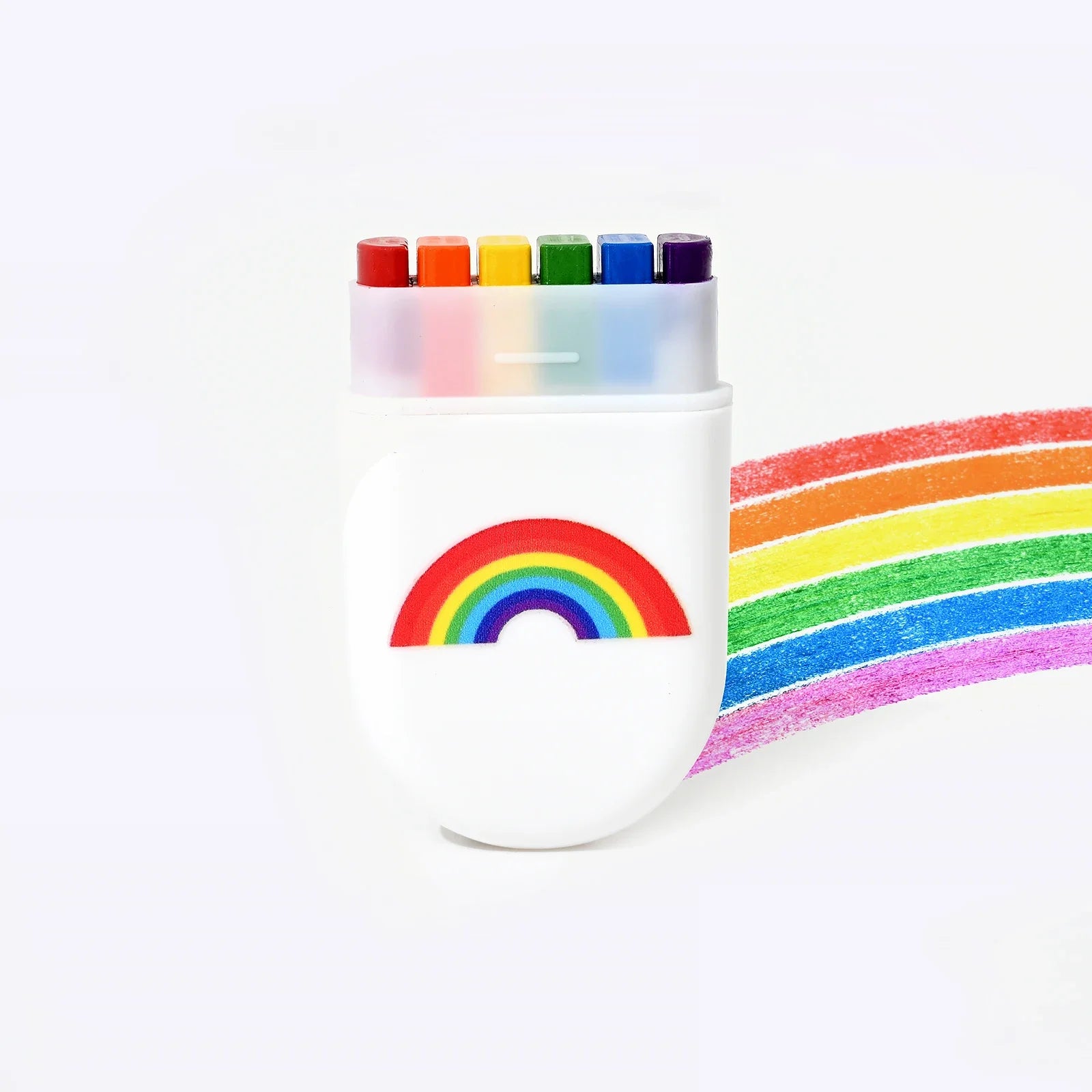 2PCs Rainbow Crayon Paint Rainbow Birthday Party Colourful Theme Party
