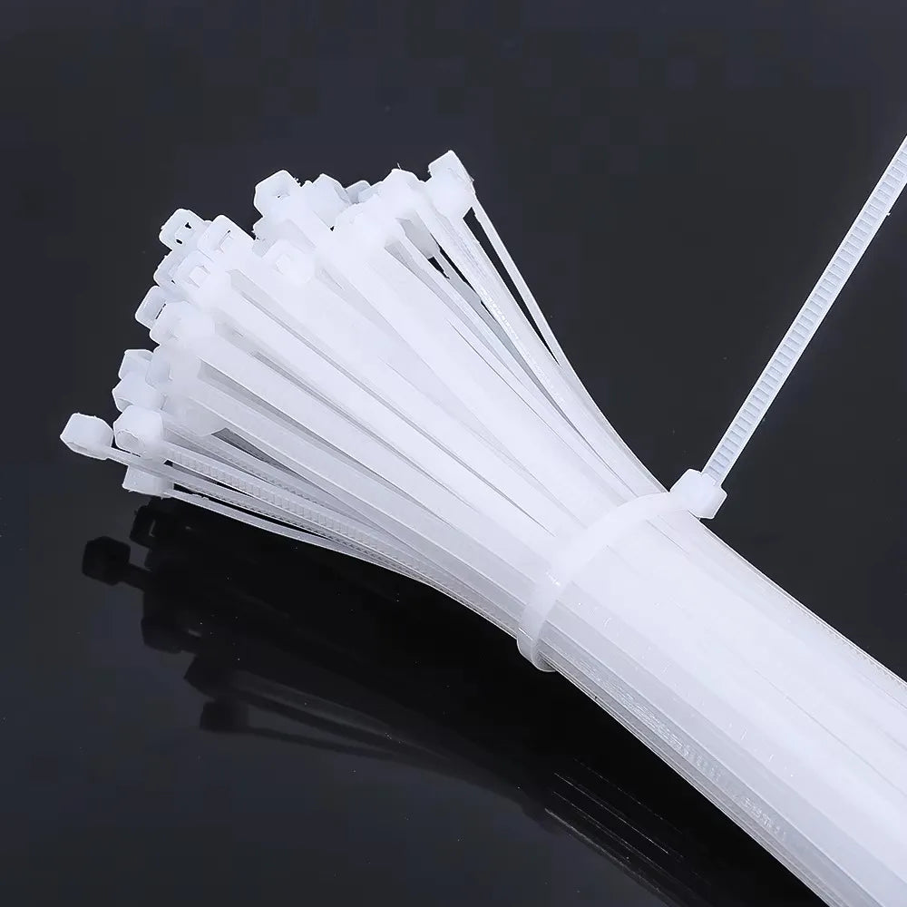 100Pcs Nylon Cable Ties Adjustable Self-locking Cord Ties Straps