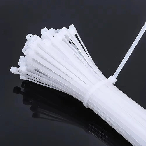 100Pcs Nylon Cable Ties Adjustable Self-locking Cord Ties Straps