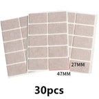 3-72Pcs Felt Chair Leg Pads 3mm Thick Floor Scratch Protector Mat Mute