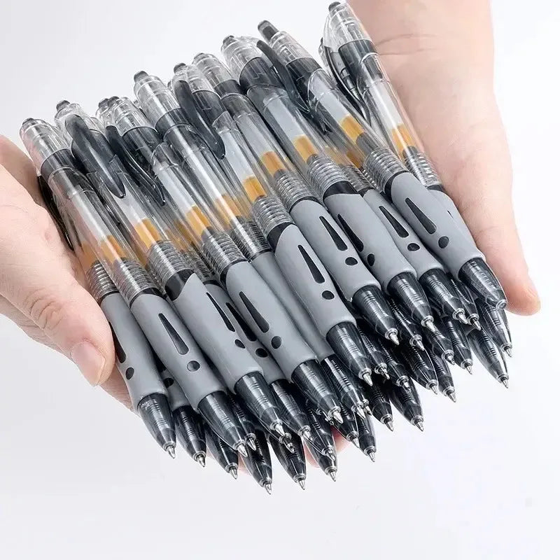 13/30pcs Retractable Gel Pens Set Black/Red/Blue Ink Ballpoint for