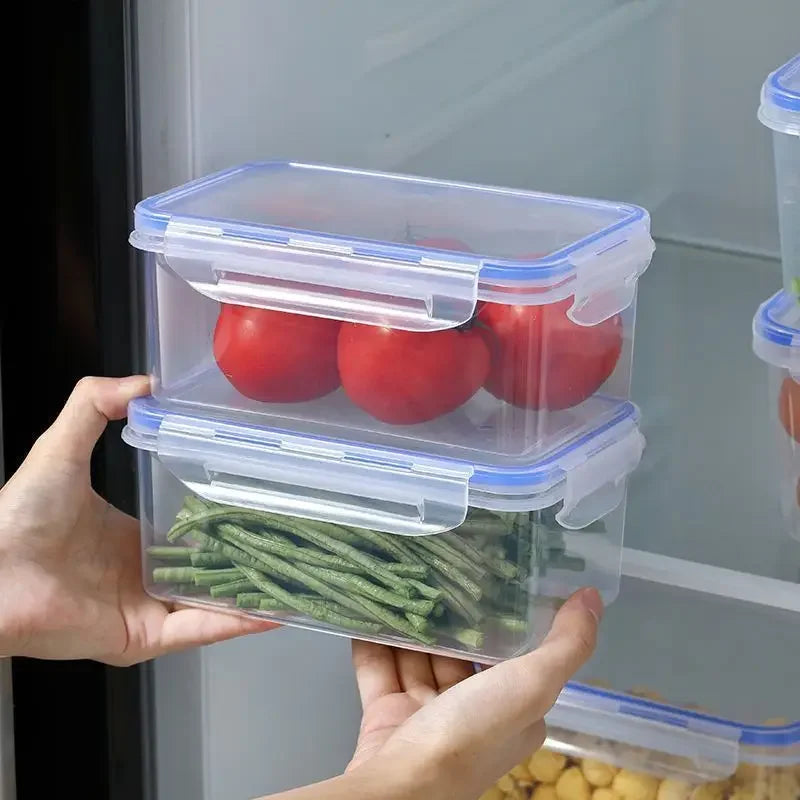 Sealed rectangular refrigerator storage box with lid Plastic crisper