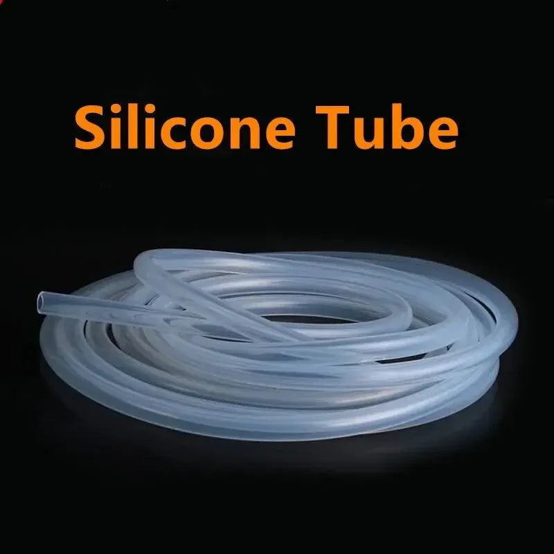 5m Transparent Food-Grade Silicone Tube (6/8/8/10mm), Flexible