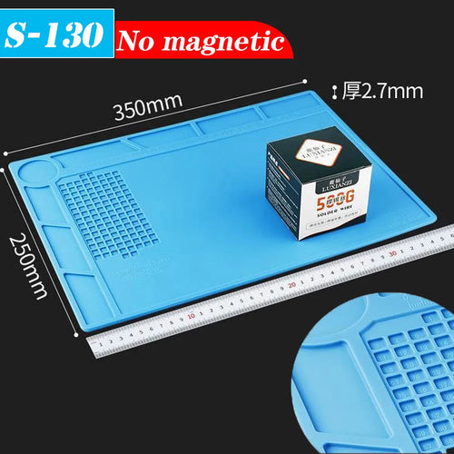 500℃ Heat-Resistant Soldering Station Silicon Mat Work Pad Desk