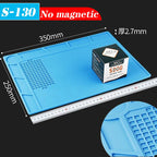 500℃ Heat-Resistant Soldering Station Silicon Mat Work Pad Desk