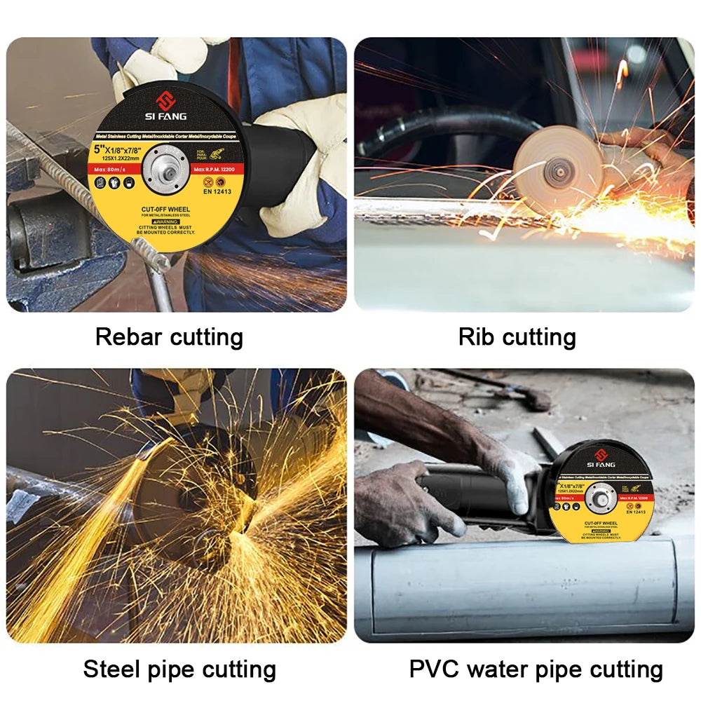 5Pcs/Set 75/115/125mm Metal Cutting Disc Angle Grinder Saw Blade Resin