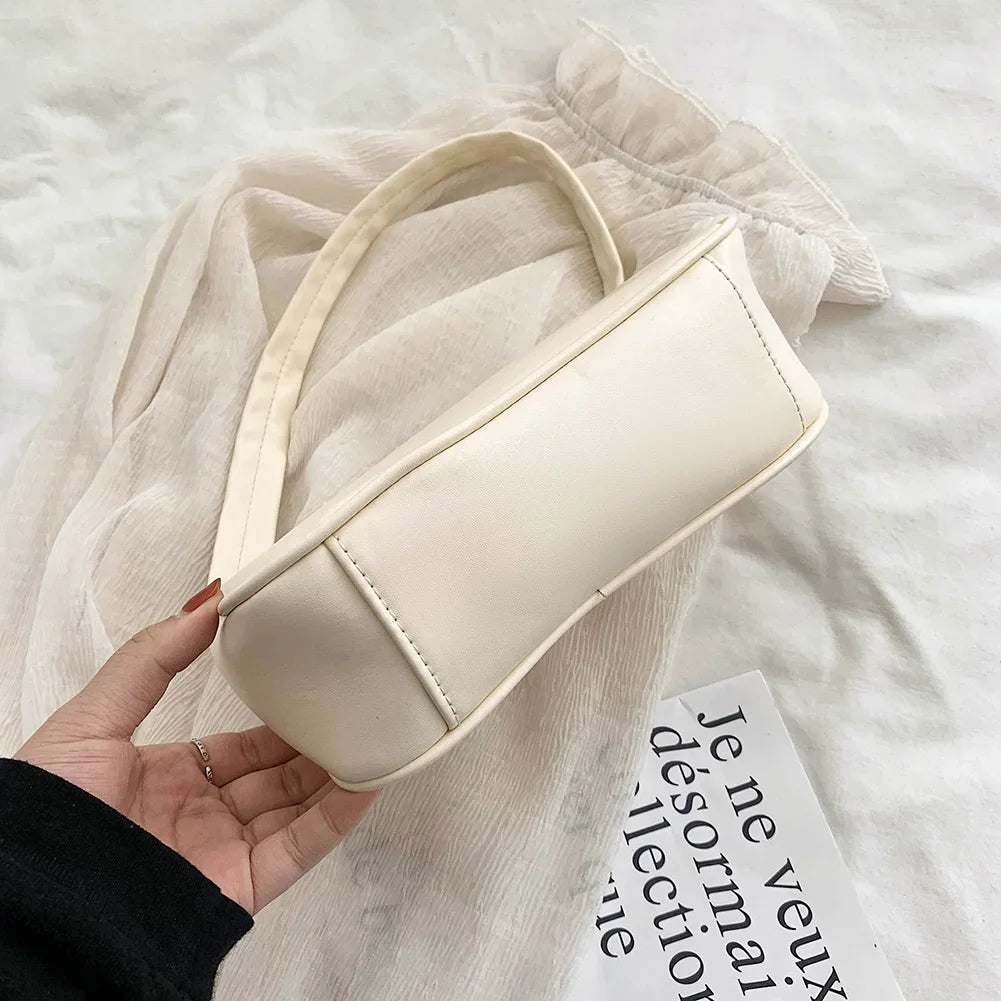 Women Fashion  Solid Shoulder Vintage Totes Bags PU Leather Travel