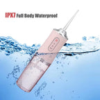 Oral Irrigator Portable Dental Water Flosser USB Rechargeable Water