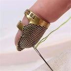 Adjustable Vintage Sewing Thimble, Handmade Non-slip Embroidery