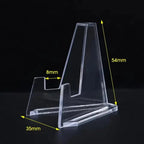 1-30PCS Clear Acrylic Coin Display Stand Holders Small Easel Rack