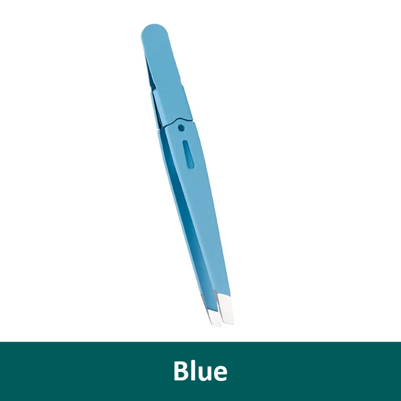 Puller Stainless   Eyebrow Tweezer Hairs  Steel Slanted Eye Brow