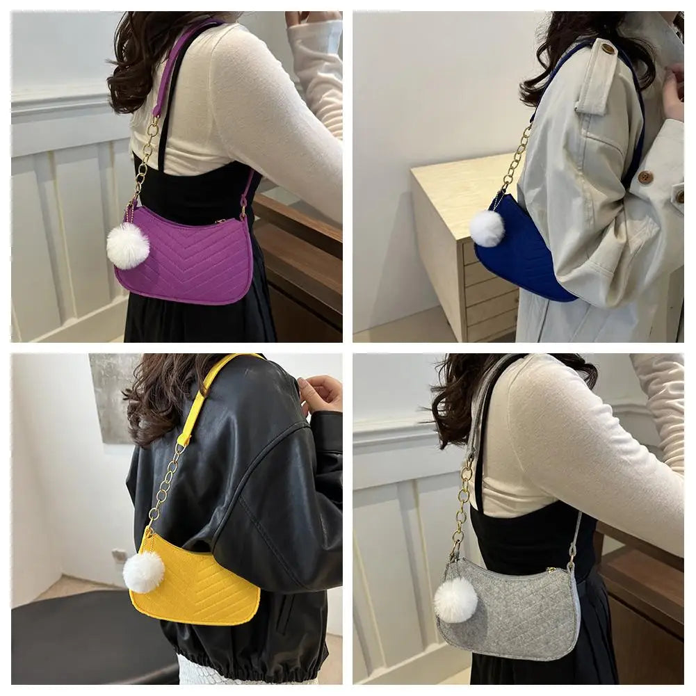 Mini Women Shoulder Bags Fashion Felt Women's Bag Design Advanced
