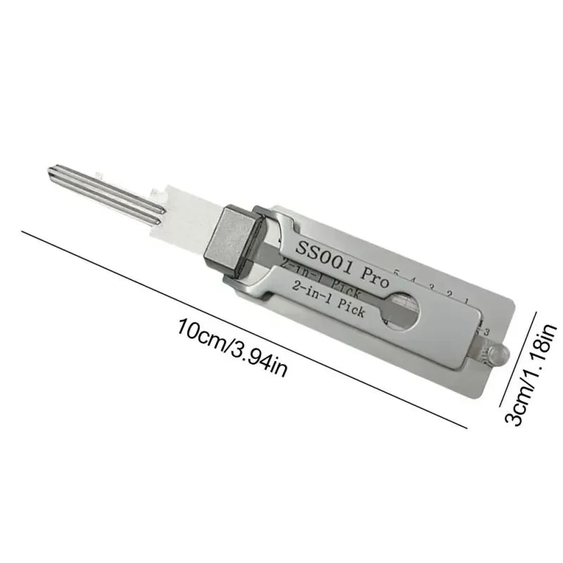 For Lishi Yale Picks Picking SS001  2 in1 Locksmith Tools Master Key
