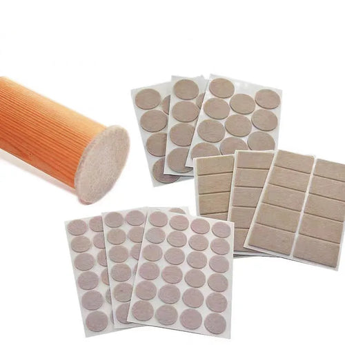 3-72Pcs Felt Chair Leg Pads 3mm Thick Floor Scratch Protector Mat Mute