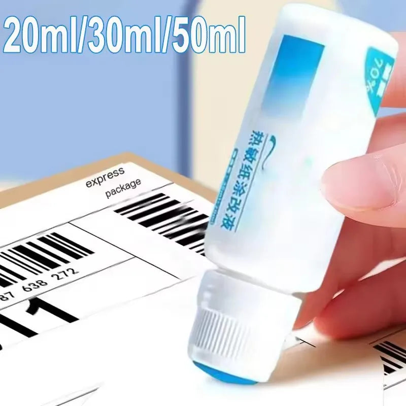 Fast-Drying Thermal Paper Correction Fluid Eraser Package Parcel Box