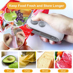 Mini Bag Sealer 2 in 1 Heat Sealer with Cutter Snack Bag Sealer