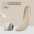 Leather Latex Sports Insole Cowhide Insoles for Shoes Arch Support
