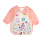 Waterproof EVA Full Sleeve Baby Bibs Children Apron Long Sleeve