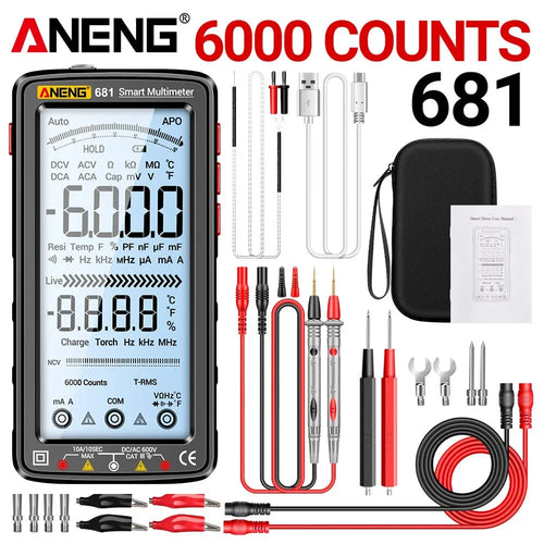 ANENG 681 Rechargable Digital Professional Multimeter Non-contact