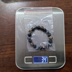 Natural Black Obsidian Hematite Tiger Eye Beads Bracelets Men for