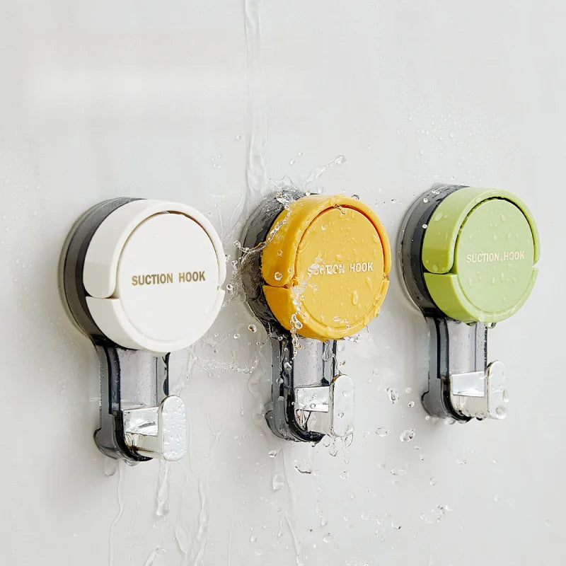 Strong Vacuum Suction Hooks – Traceless No-Drill Wall Hooks for