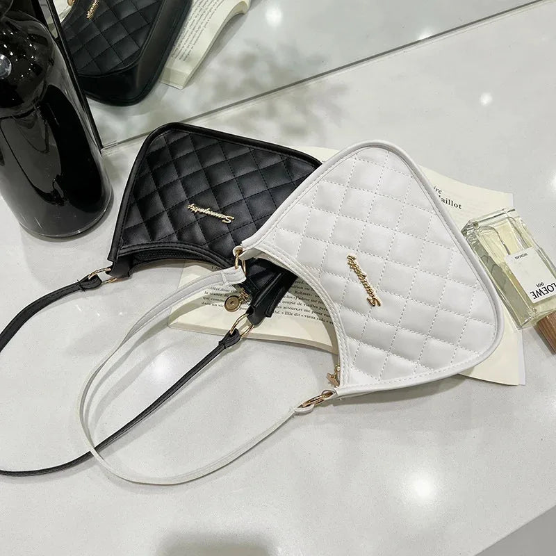 Ladies' retro shoulder bag, armpit handbag, fashionable design,