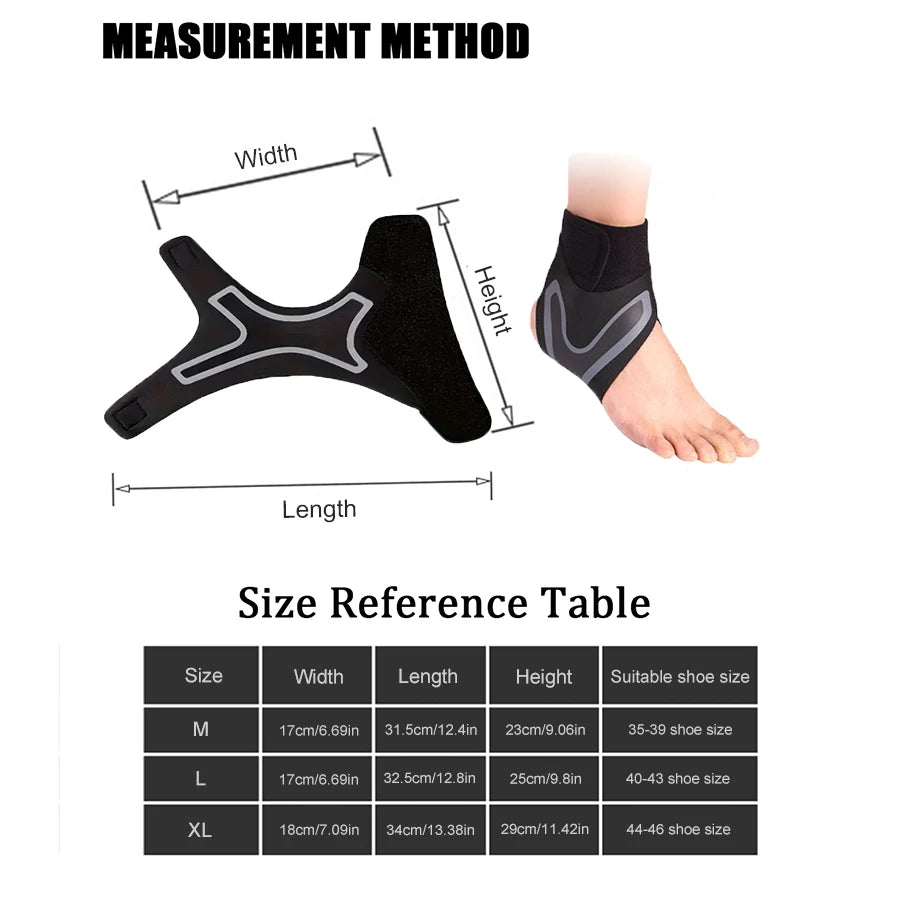 1 Pc Ankle Brace Support Compression Sleeve Elastic Foot Bandage
