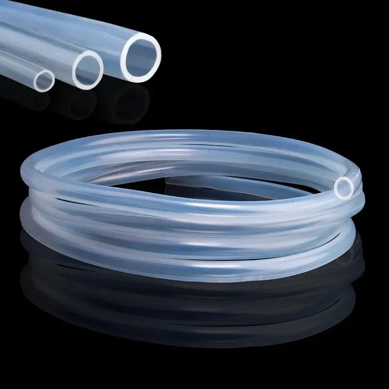 5m Transparent Food-Grade Silicone Tube (6/8/8/10mm), Flexible