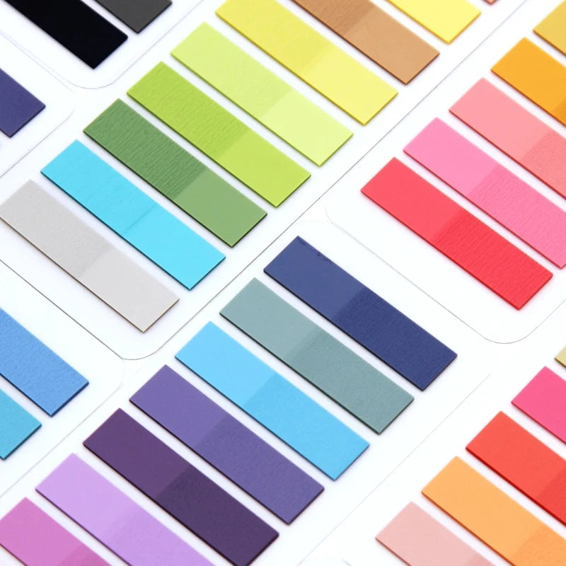 2400S Transparent Colorful Index Creative Memo Pads Office School