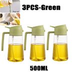 200/300/500ml Oil Spray Bottle BBQ Cooking Olive Oil Sprayer Plastic