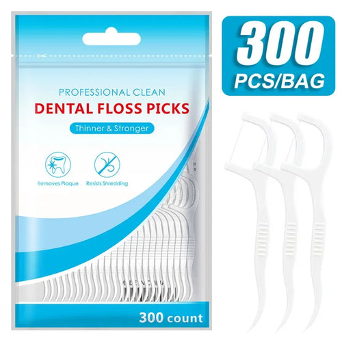 600/PCS Floss Family Pack Ultra-fine Toothpick Disposable Flat Floss