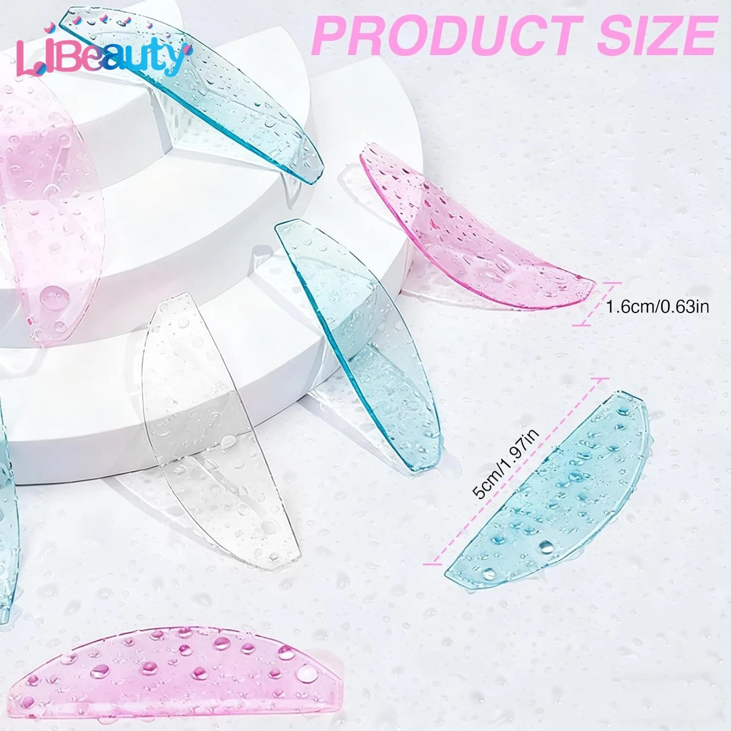 Libeauty 1 Pair Korean Lash Lift Shields Flat Reusable Self Adhesive