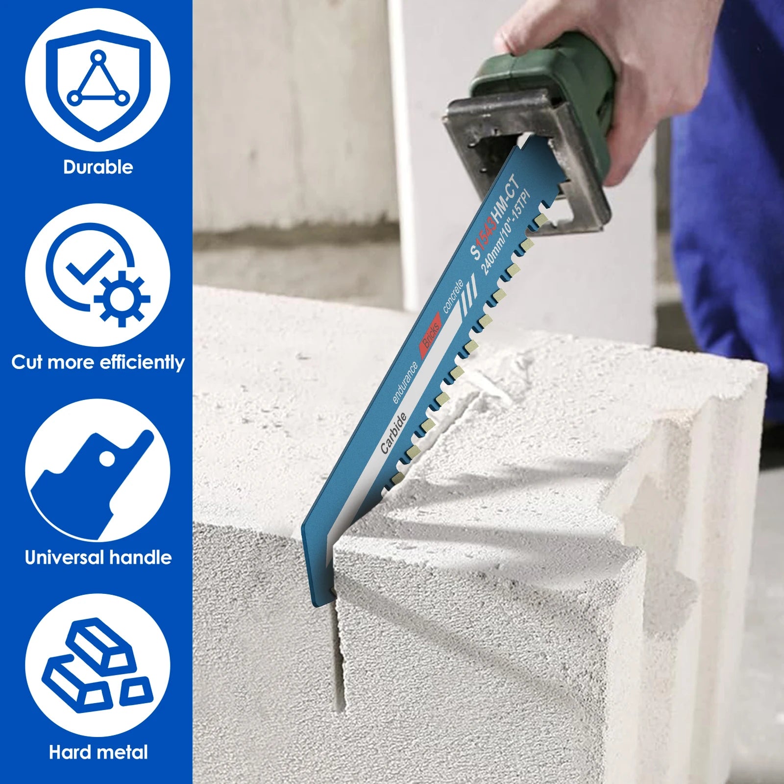 Reciprocating Saw Blade 10/12/18/20inch Universal Cutting Recip Sabre