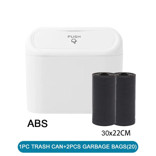 3Pcs Car Trash Can (with Lid) Contains 60 (300) Garbage Bags, Small