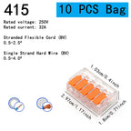 10-75 Pcs Orange Universal Type Quick Plug-in Terminals,Electrical