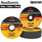 5Pcs/Set 75/115/125mm Metal Cutting Disc Angle Grinder Saw Blade Resin
