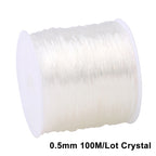 0.5-1.5mm Elastic Cord String Transparent Elastic Thread For Jewelry