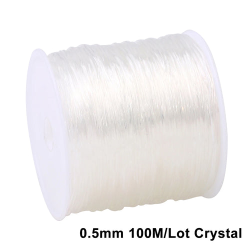 0.5-1.5mm Elastic Cord String Transparent Elastic Thread For Jewelry