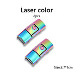 New Colorful Shoelaces Press buckle Metal Shoelace Clip Press Lock
