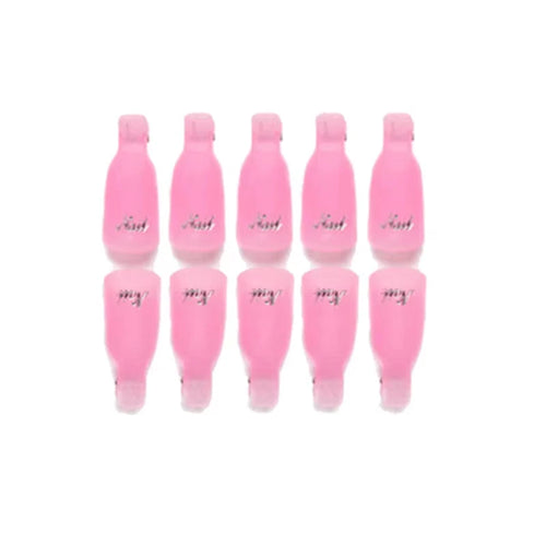 10 Pcs/Bag Colorfulful Acrylic Manicure Art Dipped Cap Clip Nail